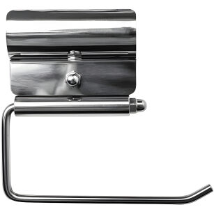 Toilet paper holder for stainless steel grab rail Ø 32