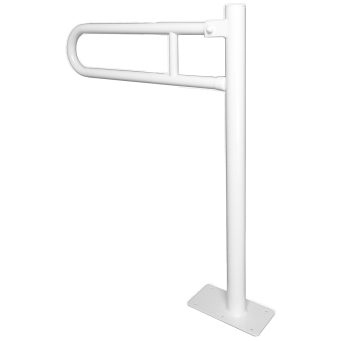 Removable standing handrail for disabled ⌀ 32 800 x 600 mm white steel