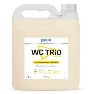 Płyn do czyszczenia i dezynfekcji toalet ROKO PROFESSIONAL WC TRIO 5 litrów