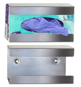 Wall-mounted holder for 200 pieces of disposable gloves box, stainless steel matte