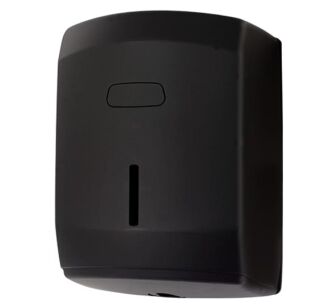 Mechanical plastic black roll towel dispenser