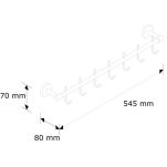 Wieszak z siedmioma haczykami