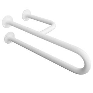 Agarre para discapacitados para lavabo de 3 apoyos derecho de 25 a 50 cm Faneco acero blanco