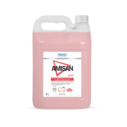 Acidic agent for systematic cleaning of WC ROKO PROFESSIONAL AMISAN 5L