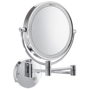 Bathroom lighted mirror Faneco GARDA chrome-plated brass