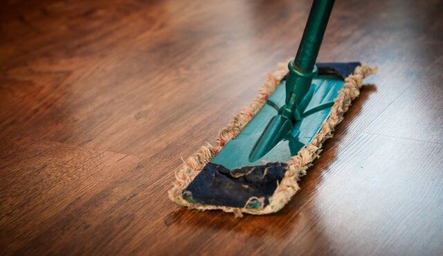 We choose a mop for cleaning floors.