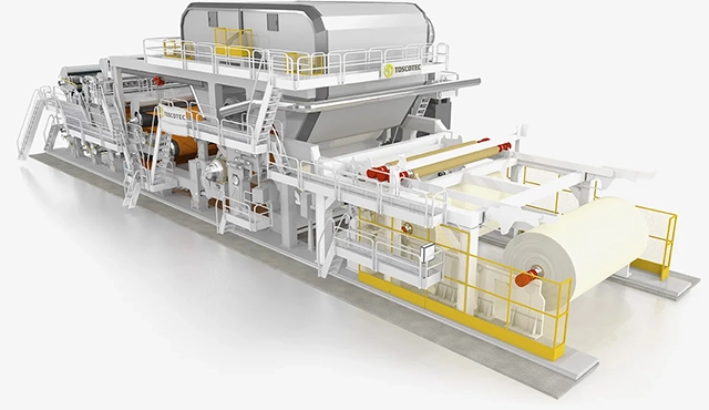 Línea de producción moderna de papel higiénico Línea de producción moderna de papel higiénico